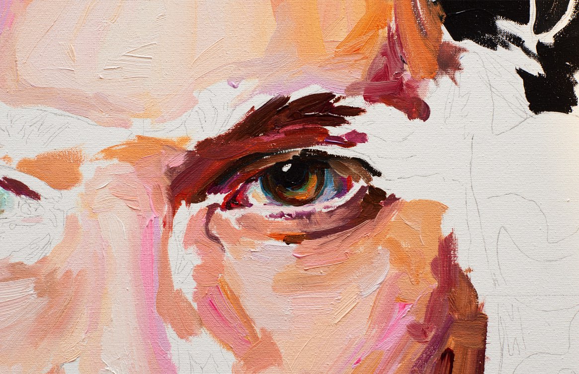 The painting process