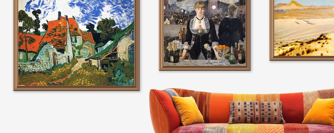 Famous Paintings by Color